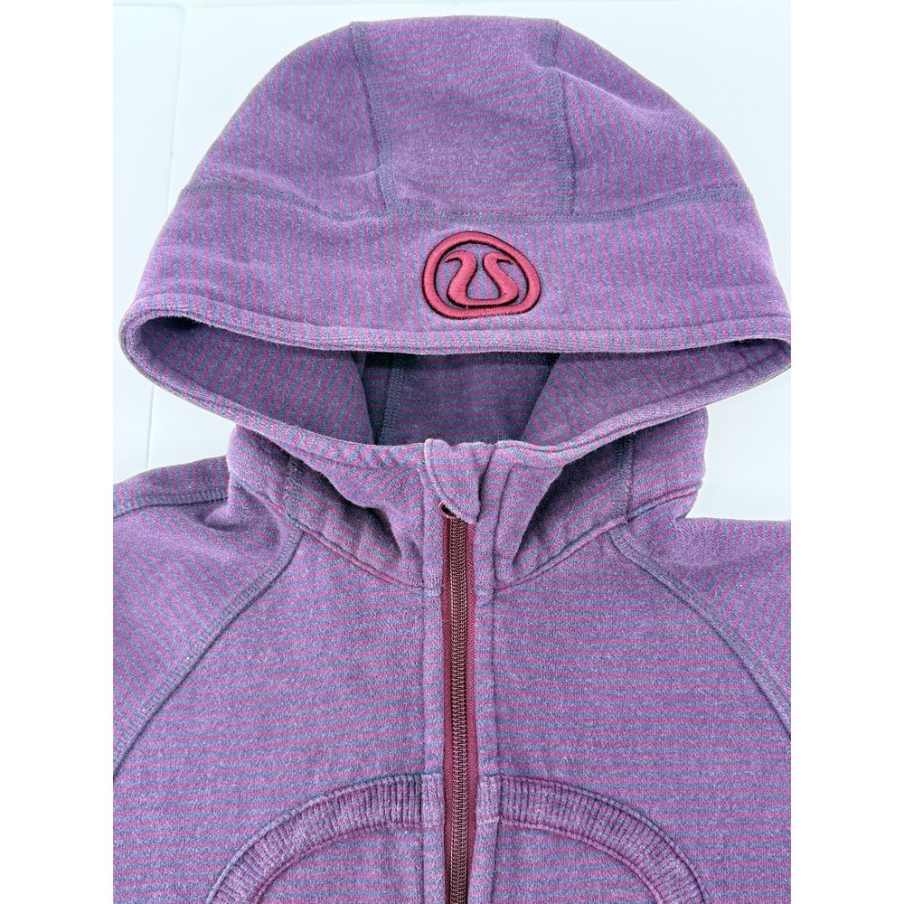 Lululemon Women's Size 4 Purple Full Zip Hoodie Scuba Jacket Thumbholes Athletic - Picture 6 of 9